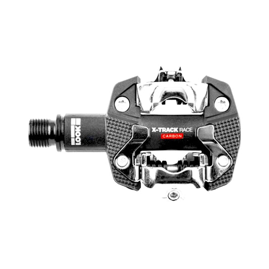 Pedal MTB X-Country X-Track Race Carbon Contacto SPD Carbón/CrMo Negro + Placas